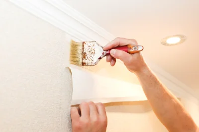 Pose de papier peint à Viens — revêtements muraux et toiles de verre